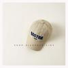 Gorra de bebé estilo coreano con letras bordadas para primavera y otoño, gorra con visera para niños y niñas, gorra de béisbol de moda