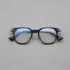 Montura de gafas retro ultraligera de titanio puro, forma ovalada, 47, para hombres y mujeres, apta para lentes graduados, con un aspecto de alta gama, elegante y moderno.