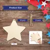 Nuevos 10 piezas adornos de Navidad de madera DIY etiquetas de madera en blanco sin terminar para pintar