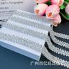 Cadena de diamantes de imitación de cristal denso de cinco filas oblicuas de Yiwang, ideal para hacer tú mismo, para ropa de novia, zapatos y bolsos, accesorios para carcasas de teléfonos móviles, materiales decorativos