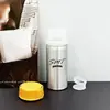 Botella Pequeña de Aluminio con Hombro Redondo a Presión, Lata de Aluminio con Tapa de Plástico con Anillo Antirrobo de Rosca