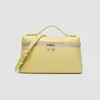 Bolsa para Lonchera LP19 Gigi Mismo Estilo Moda Bolso de Mujer Nuevo Primavera y Verano 2025 Patrón de Avestruz Portátil Pequeño Bolso de Hombro Cruzado