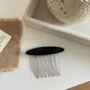 Peine para Flequillo Delantero para Arreglar el Cabello Suelto, Pasador de Acetato para Mujer, Peine Invertido para la Parte Posterior de la Cabeza, Accesorio para el Cabello para Otoño e Invierno