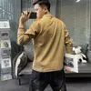 Sudadera de Otoño Camiseta Nueva Bordado de Letras Estilo Coreano Casual Juvenil Holgada Tendencia Versátil Mangas Largas para Hombre