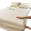 Lençol de Elástico Peça Única Cobertura de Cama Novo Lençol de Cama Tudo Incluído Capa para Colchão Simmons Capa Protetora à Prova de Poeira Antiderrapante Algodão Não Puro Algodão Puro