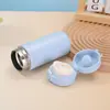 Termo Mini Simple de Acero Inoxidable 304 Portátil para Exteriores Taza de Bolsillo para Hombres y Mujeres Estudiantes Tapa de Rebote Doble Capa Taza de Agua