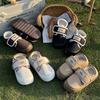 Pantuflas de algodón para embarazadas, otoño e invierno 2024, nuevas, para interior y hogar, con fondo suave, antideslizantes, forradas en vellón, cálidas, para mujer.