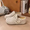Zapatos casuales tipo mocasín de lunares estilo coreano, zapatillas de exterior para mujer con suela gruesa modelo 2026, zapatos de otoño tipo Birkenstock, antideslizantes