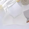 Roupa Íntima Personalizada para Meninas nas Fases de Desenvolvimento Secundária e Terciária, Cor Sólida, Sem Aro, Sutiã Push-Up para Alunas do Ensino Fundamental II e Médio, Produto Novo