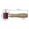 Rolo de PVC Impermeável Recomendado Roda de Pressão Manual Roda de Pressão de Silicone Teflon Latão de Alta Temperatura Acessórios para Pistola de Solda de Ar Quente Cabo de Madeira