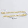 Aleación 18K14K pulsera tejida a mano con cuentas collar llavero más cadena larga cadena de cola accesorios de joyería