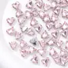 Coração torto em forma de coração com quatro garras de cristal Vidro Coração Costurado à mão Garra Strass Acessórios de Joia DIY Pingente Grampo de Cabelo