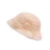 Sombrero tejido de piel de visón para mujer, invierno cálido, protección para las orejas, coreano casual, combina con todo, otoño e invierno, sombrero de piel de visón a la moda