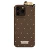 Capa de Celular Fofa de Gato Deitado 3D Adequada para iPhone 17, Apple 15 Pro Max, Design Simples de Bolinhas, Capa Macia para iPhone 18/16