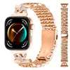 Adecuado para Huawei Fit3/4/5Pro Nuevo Reloj Inteligente de Metal con Correa de Acero de Siete Perlas Brillantes con Forma de D de Huawei