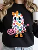 Tamanho Europeu Transfronteiriço Veludo Fino Feminino Fofo Flor Laço Algodão Crew Ne Halloween
