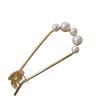 Elegante strass pérola hairpin estilo antigo borla de volta cabeça updo hairpin cabeça decoração Net Red U-shaped hairpin modelador de cabelo