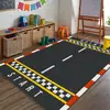 Alfombra Verde Temática Deportiva Estilo Americano Transfronteriza para Uso en Casa en Sala de Estar, Dormitorio, Mesita de Noche, Balcón, Alfombra Deportiva y de Entretenimiento