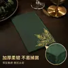 Servilleta de Papel con Rama y Hoja en Relieve Dorado Verde Oscuro Servilleta de Papel para Banquete de Lujo Ligero Retro Servilleta de Papel para Boda Cena Fiesta de Compromiso Colocación de Platos