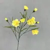 Cravos pequenos de várias cabeças adereços de fotografia flores artificiais decoração de casa hotel flores de seda decoração de casamento Dia do Professor flores falsas