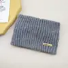 Diadema de Punto con Logo de Letra Transfronteriza, Diadema de Doble Capa de Color Sólido, Diadema Cálida de Lana para Proteger las Orejas, Banda para el Cabello Estilo Europeo y Americano para Lavarse la Cara