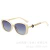 Nuevas gafas de sol polarizadas circulares retro con montura pequeña de alta calidad para mujer, gafas de moda que combinan con todo y con protección UV.