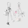 Muñeca de Peluche Dibujo Animado Lindo Simple Multicolor Nota Musical de Guitarra Corazón Fresa Llavero Colgante de Bolso DIY
