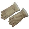 Luvas de dedo para homens e mulheres, camurça, lã artificial, imitação de pele, uma moda, luvas de dedo quentes, atacado