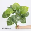 Hoja de Potos Planta Artificial Accesorios de Pared Planta Verde Accesorios de Pared de Fondo Colgante de Pared Decoración de Interior Balcón Plantas Verdes de Pared Flores