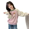 Sudadera para Niñas YOJIA 2026 Otoño Nueva Manga Raglán Infantil Dibujos Animados Jersey Manga Larga