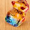 Doze Zodiac sorte tigre pequenos ornamentos ano do presente do Tigre abertura housewarming NAFU colorido cristal Tigre enfeites de mesa