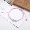 Cuerda de mano tejida a mano de acero inoxidable con cruz de color múltiple de estilo simple transfronterizo, cadena de pulsera tejida para pareja, en stock, venta al por mayor