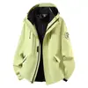 Chaqueta Softshell Camel Blue para Mujer Otoño Invierno Exterior Cortavientos Impermeable Tres en Uno Escalada Senderismo Abrigo Ropa Exterior Hombre