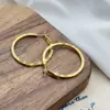 Pendientes de Aro Grandes Lisos de Lujo Ligero y Gama Alta para Mujer Diseño de Nicho Simples Elegantes Versátiles Pendientes Pendientes
