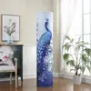 Estilo Japonés Coreano Cubierta de Polvo Cilíndrica de Cobertura Total para Aire Acondicionado Cubierta de Polvo Vertical Redonda para Máquina de Gabinete Tela con Dibujos Animados Cubierta para Aire Acondicionado