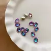 Celebridad de Internet Huevo de Paloma Explosivo Taladro para Uñas Punto Super Brillante Forma de Cono Diamante de Imitación Decoración para Uñas Ovaladas