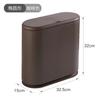 Lixeira de vaso sanitário simples Vaso sanitário Slot para vaso sanitário estreito Flat Press-type Coberto cesto de papel higiênico com tampa