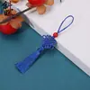 Nó Chinês Pequeno com Contas Vermelhas, Pen Drive USB Mini, Marcador de Página com Nó Chinês Pequeno, Enfeite Pendente para Sachê, Acessório de Roupa Tecido à Mão