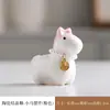 Adorno Cerámico de Caballo Giratorio con Esmalte de Cristal - Figura Giratoria Atrae-Dinero y Alivia el Estrés - Mascota de Té Auspiciosa para Escritorio