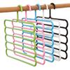 Artefacto de almacenamiento multifuncional de cinco capas, creativo, antideslizante, para pantalones, con clip para pantalones, para el hogar, para adultos, venta al por mayor