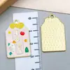 Acessórios de Joias Estilo Japonês DIY Liga de Liga de Zinco Esmaltada Ouro K Pingente Pequeno Brincos Chaveiro Charme para Boa Sorte e Fortuna