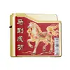Ano do Cavalo, Riqueza e Fortuna, Rótulo de Cigarro, Logotipo de Carro, Carcaça de Ferro Desenhada, Isqueiro à Prova de Vento de Metal, Venda Direta de Fábrica, Distribuição Dropshipping