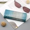 Fábrica de estuches para gafas Xinhe County Xinxing venta al por mayor personalizada de alta gama hecha a mano con patrón de cuero estuche para gafas de montura grande