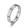 Anillo Acero Inoxidable Gran Muralla Anillo Acero Titanio Anillo para Mujer Color Libre Estilo Ins Nicho Alta Gama Lujo Ligero Anillo al por Mayor