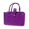 En stock Bolso de Fieltro con Hebilla Simple Tono Vibrante Bolso de Fieltro Little Red Book Bolso Tote Regalo a Mano Venta al por Mayor