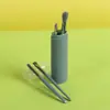 Nuevo Set de 5 Brochas de Maquillaje Empacadas en Cubeta, Brocha para Sombras de Ojos, Brocha para Rubor, Herramientas de Belleza, Set Completo de Brochas de Maquillaje