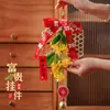 2026 Ano Novo do Cavalo Pingente de Bambu Barco de Bambu Artemísia Festival da Primavera Osmanthus Pequeno Pingente Pacote de Material DIY para Crianças