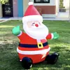Comercio exterior transfronterizo más vendido inflable de Papá Noel LED iluminado modelo inflable de Navidad para patio accesorios de decoración navideña
