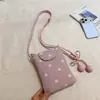 Bolsa de Ombro Nova com Bolinhas 2026 Transfronteiriça, Bolsa Transversal Retro Exquisita e Fashion, Bolsa Simples para Celular de Trabalho