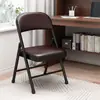 Silla taburete simple con respaldo silla plegable para el hogar silla portátil de oficina silla de conferencia silla de computadora silla de comedor silla para dormitorio
